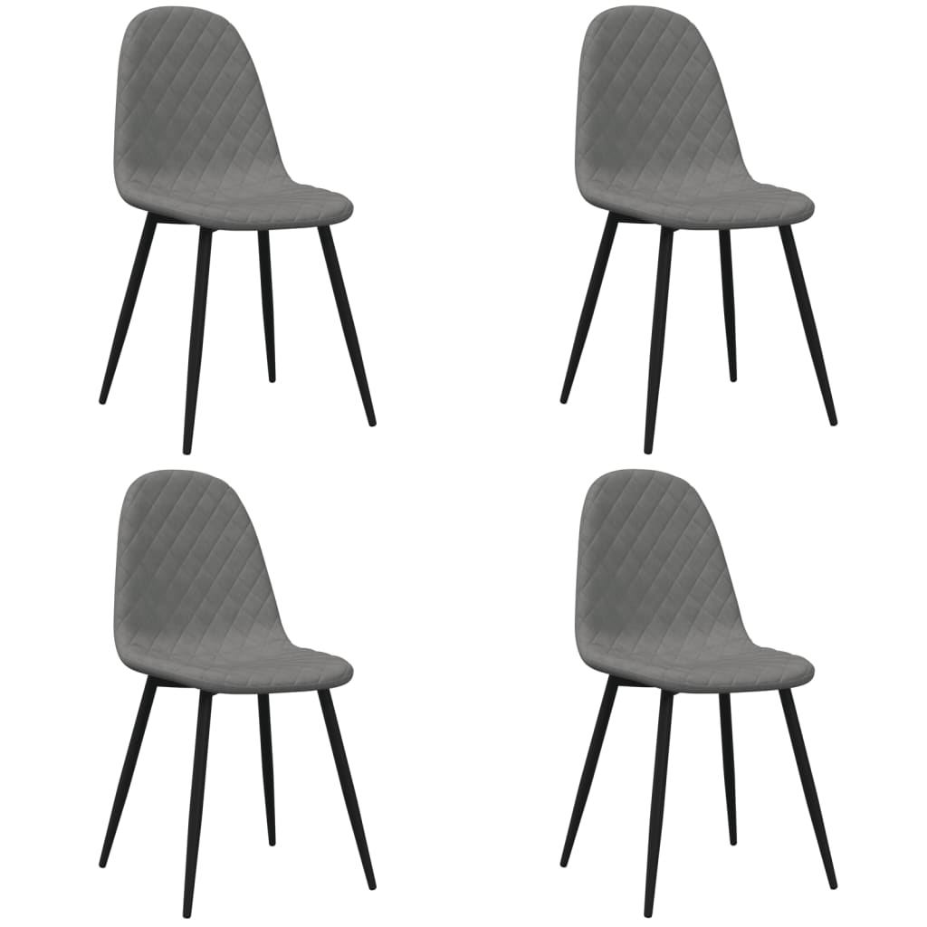 Chaises de salle à manger pivotantes 4 pcs velours marron