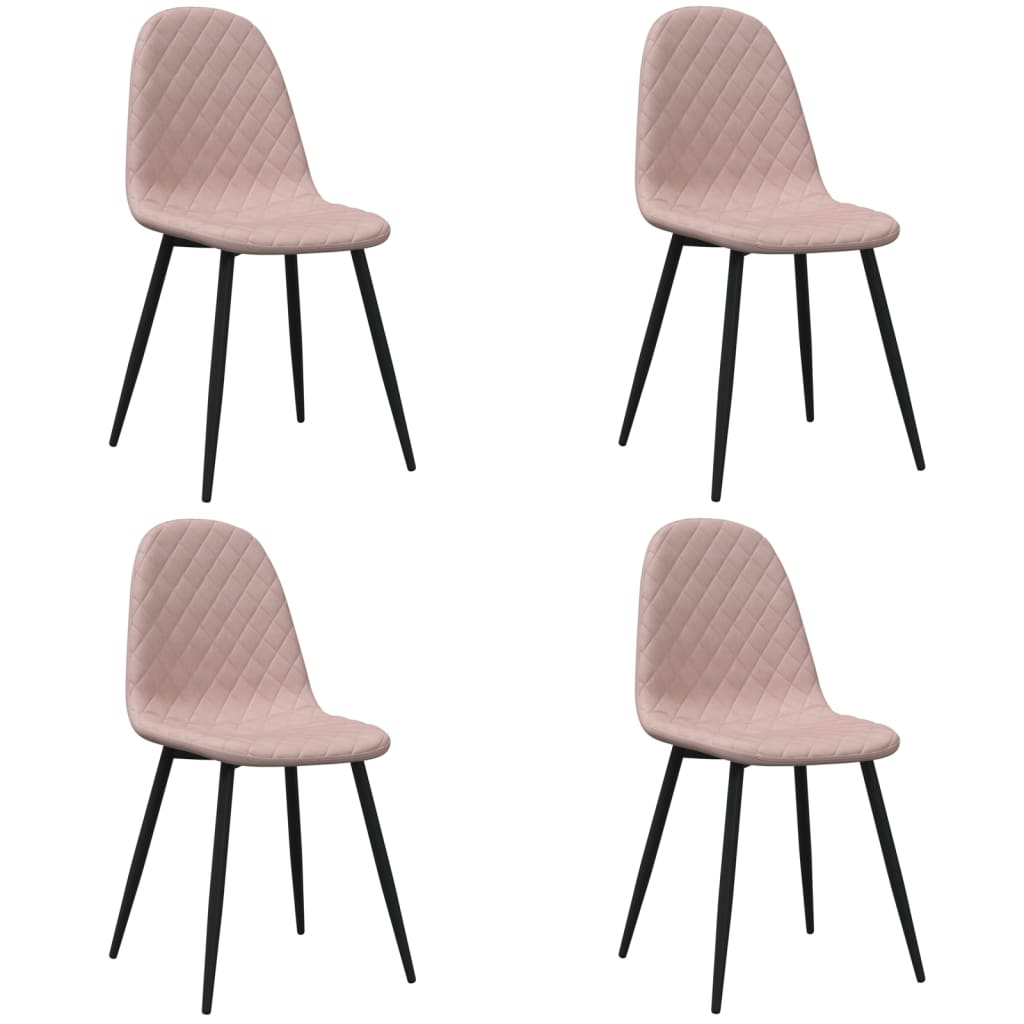 Chaises de salle à manger pivotantes 4 pcs velours marron