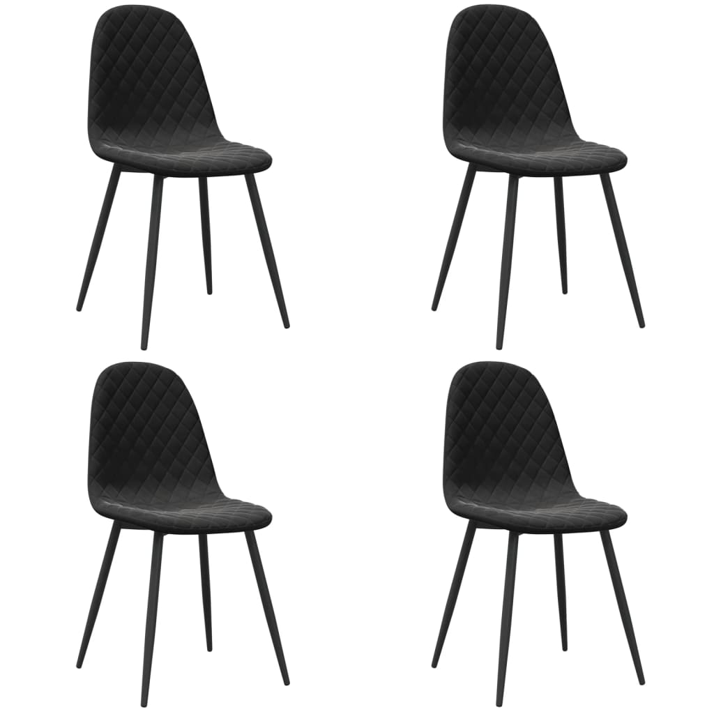 Chaises de salle à manger pivotantes 4 pcs velours marron