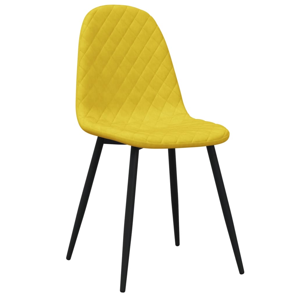 Eetkamerstoelen 6 st fluweel