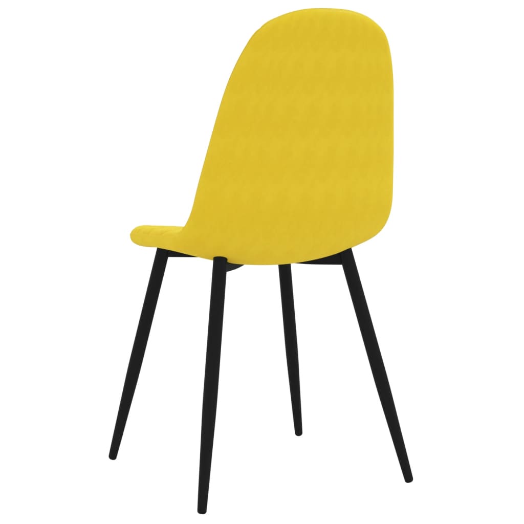 Eetkamerstoelen 6 st fluweel