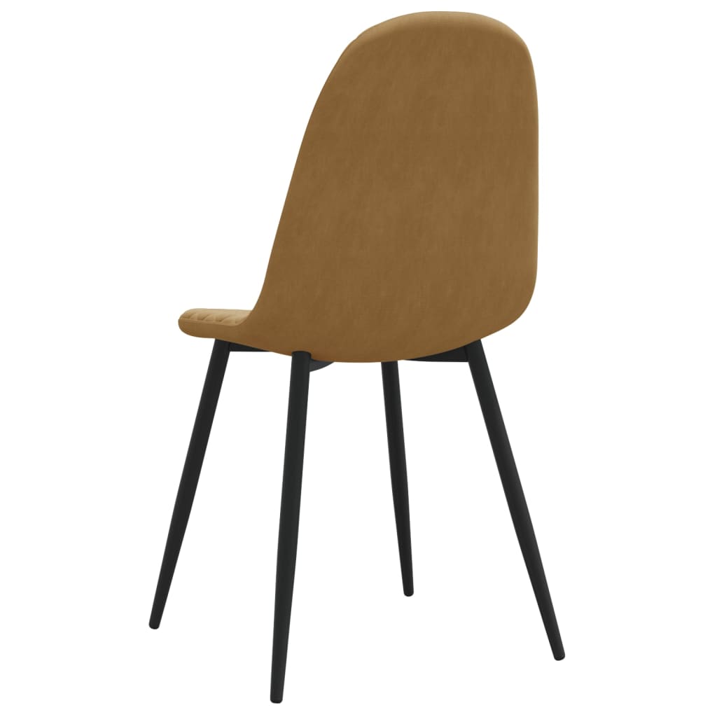 Eetkamerstoelen 2 st fluweel