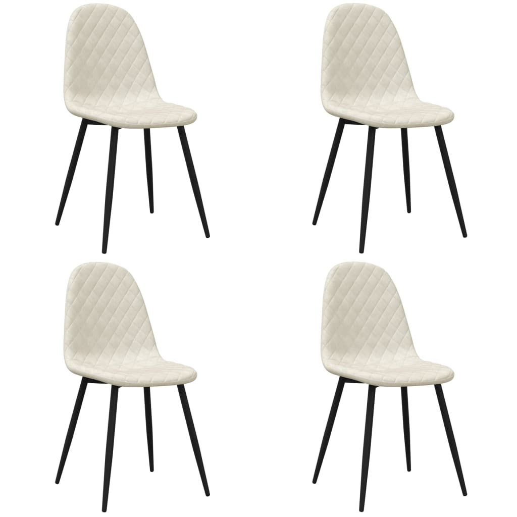 Chaises de salle à manger pivotantes 4 pcs velours marron