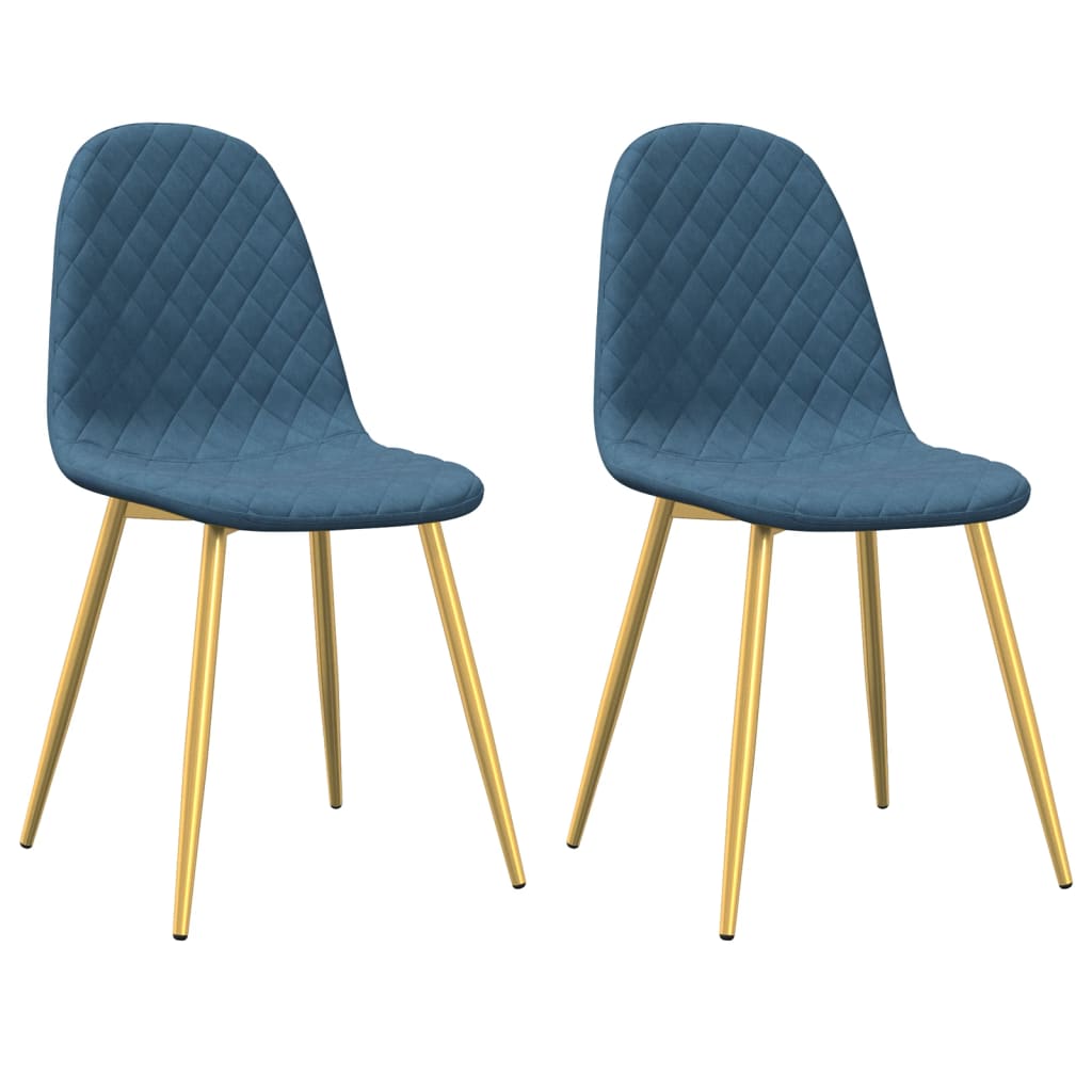 Chaises de salle à manger 4 pcs velours