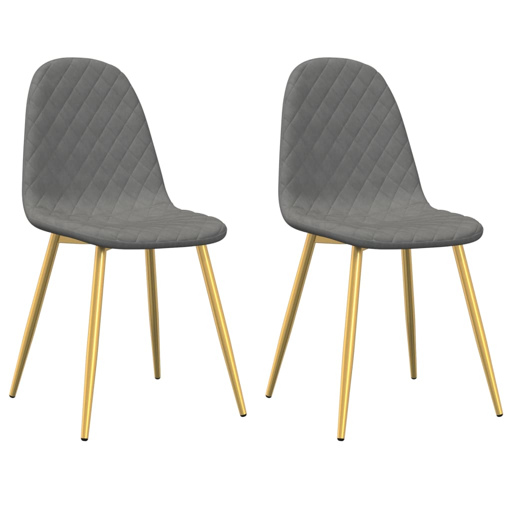 Chaises de salle à manger 4 pcs velours