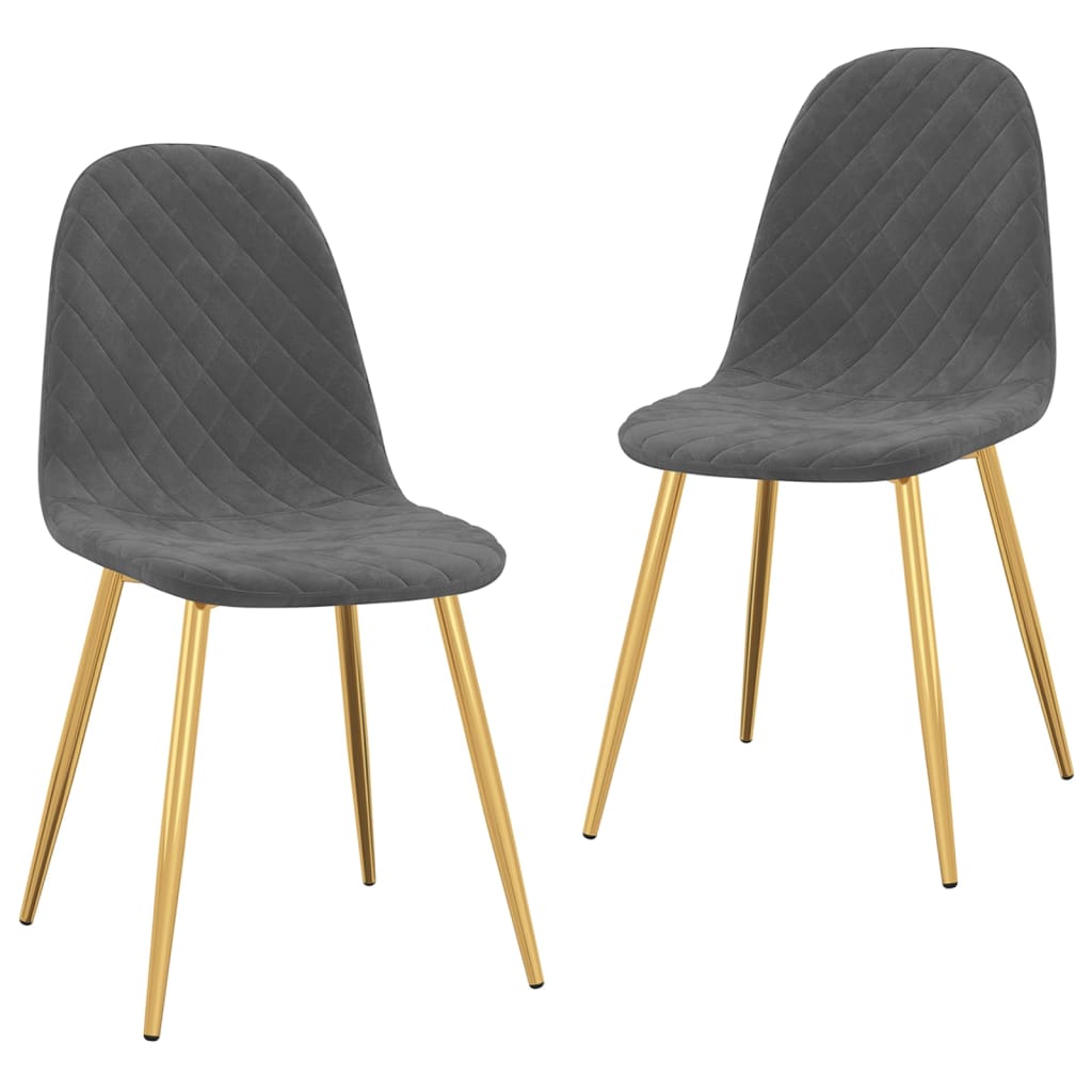 Chaises de salle à manger 4 pcs velours