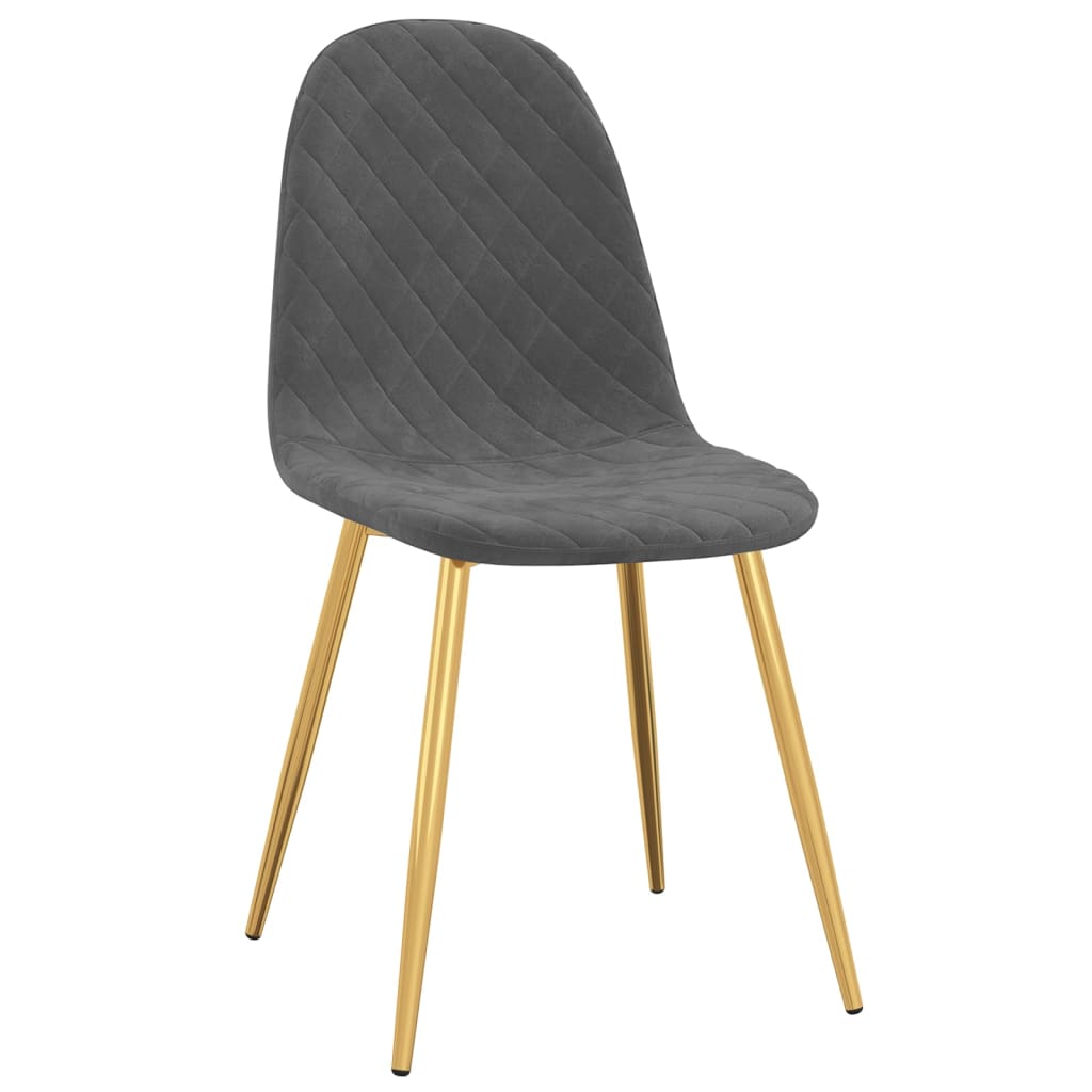 Eetkamerstoelen 4 st fluweel