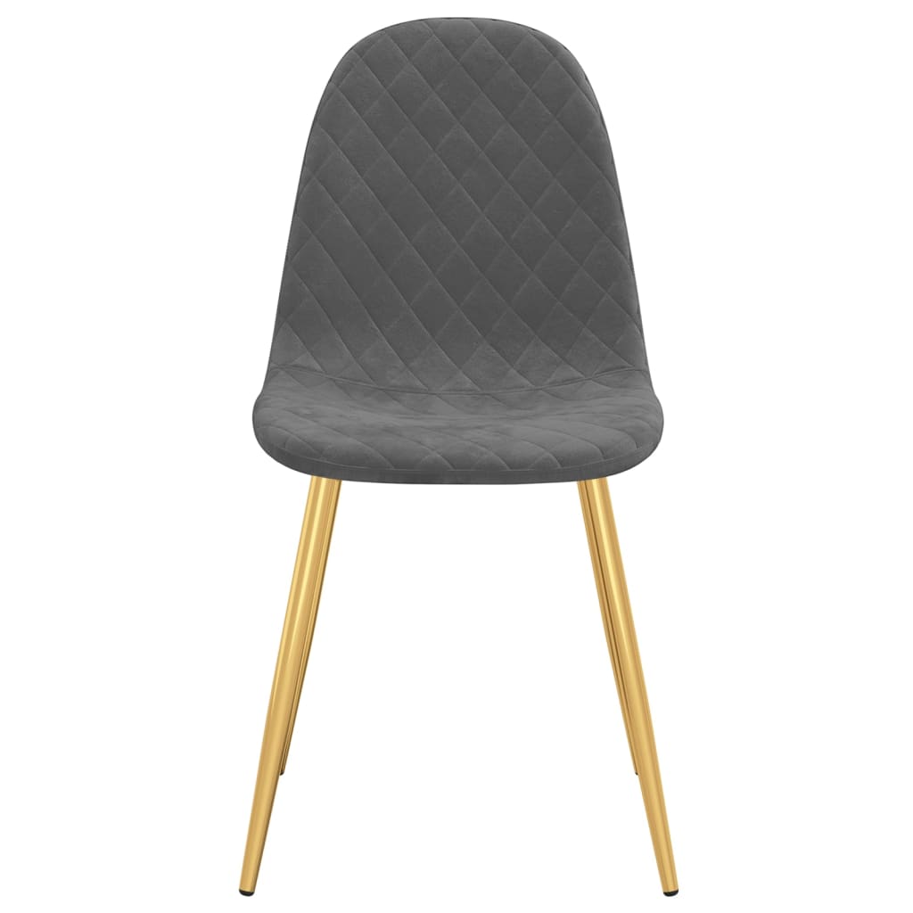 Eetkamerstoelen 4 st fluweel