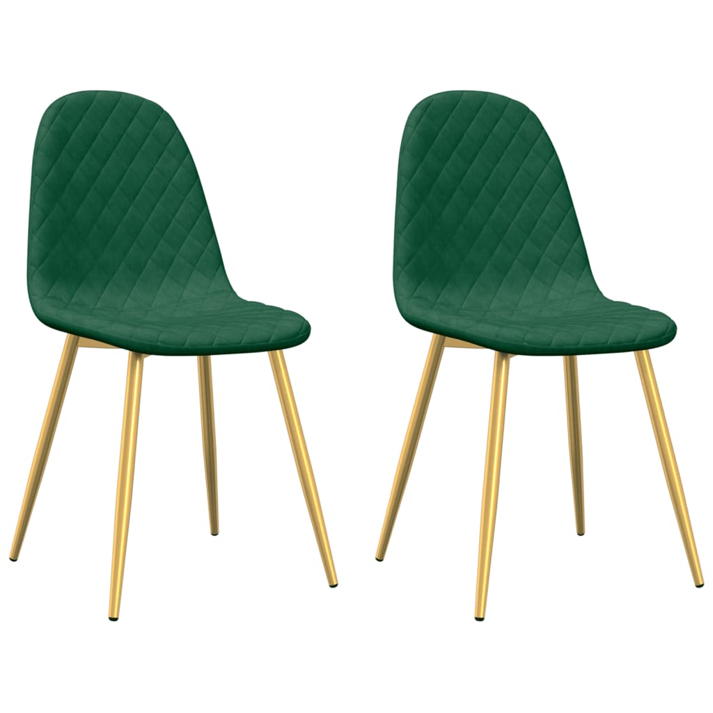 Chaises de salle à manger 4 pcs velours