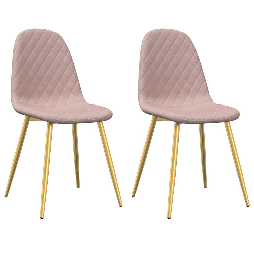 Chaises de salle à manger 4 pcs velours