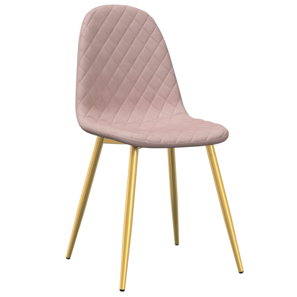 Chaises de salle à manger 4 pcs velours