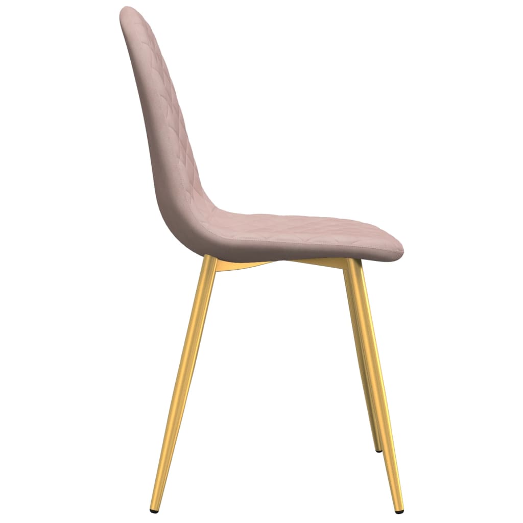 Eetkamerstoelen 4 st fluweel