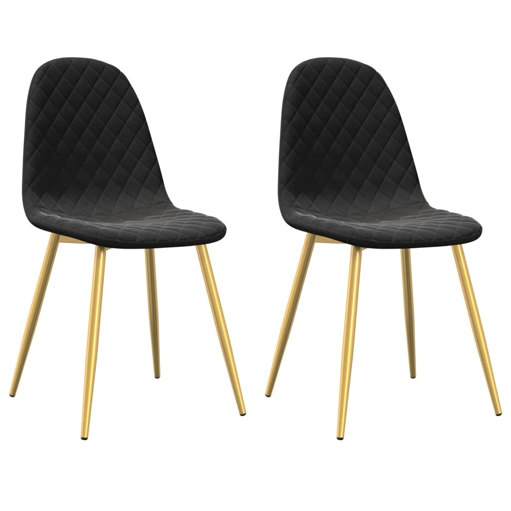 Chaises de salle à manger 4 pcs velours