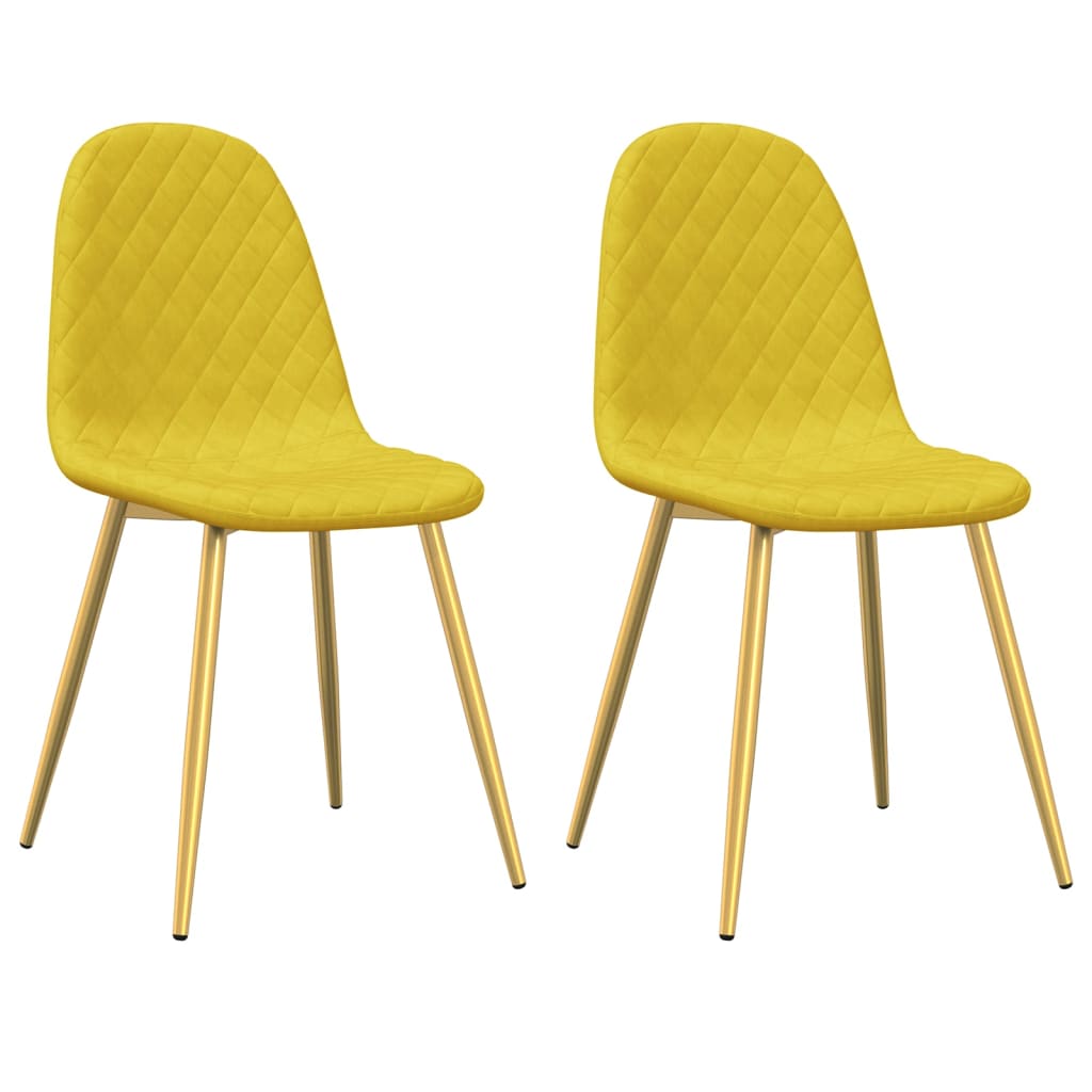 Chaises de salle à manger 4 pcs velours