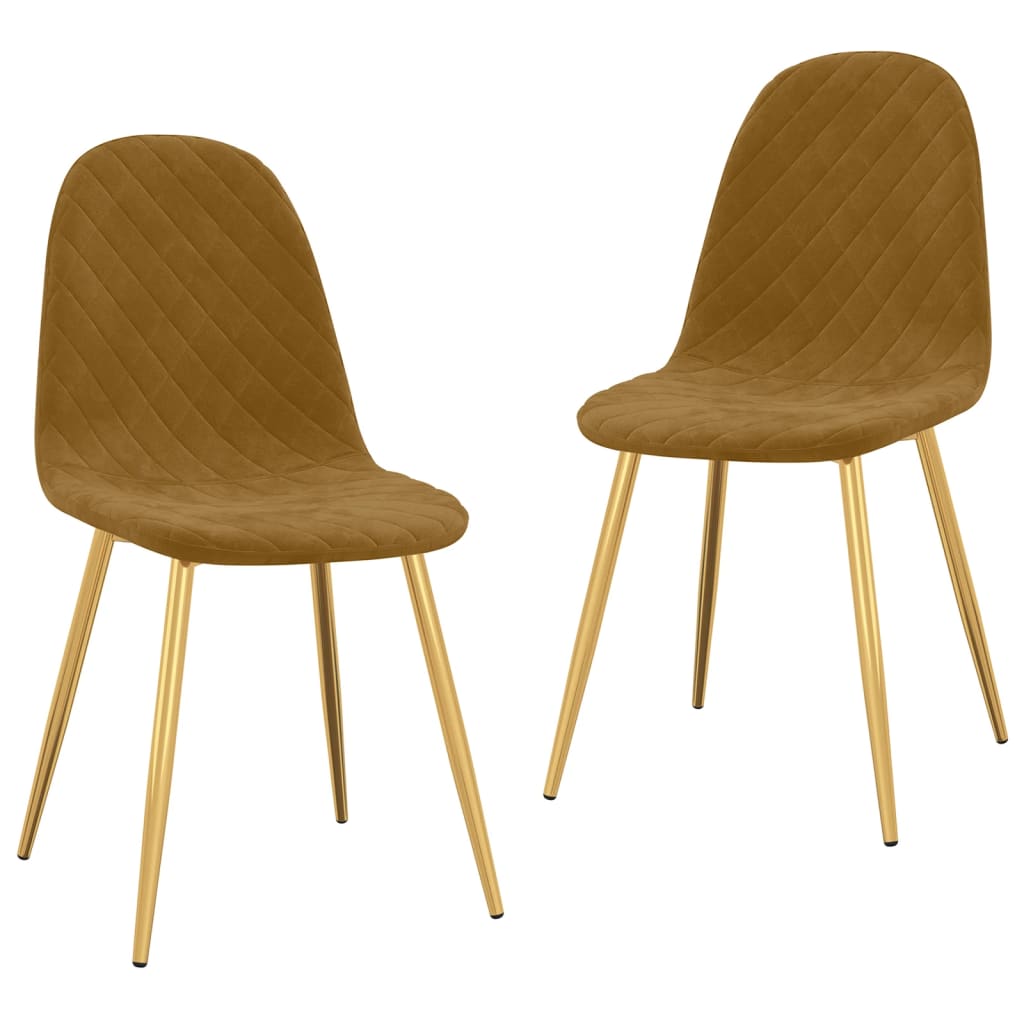 Chaises de salle à manger 4 pcs velours