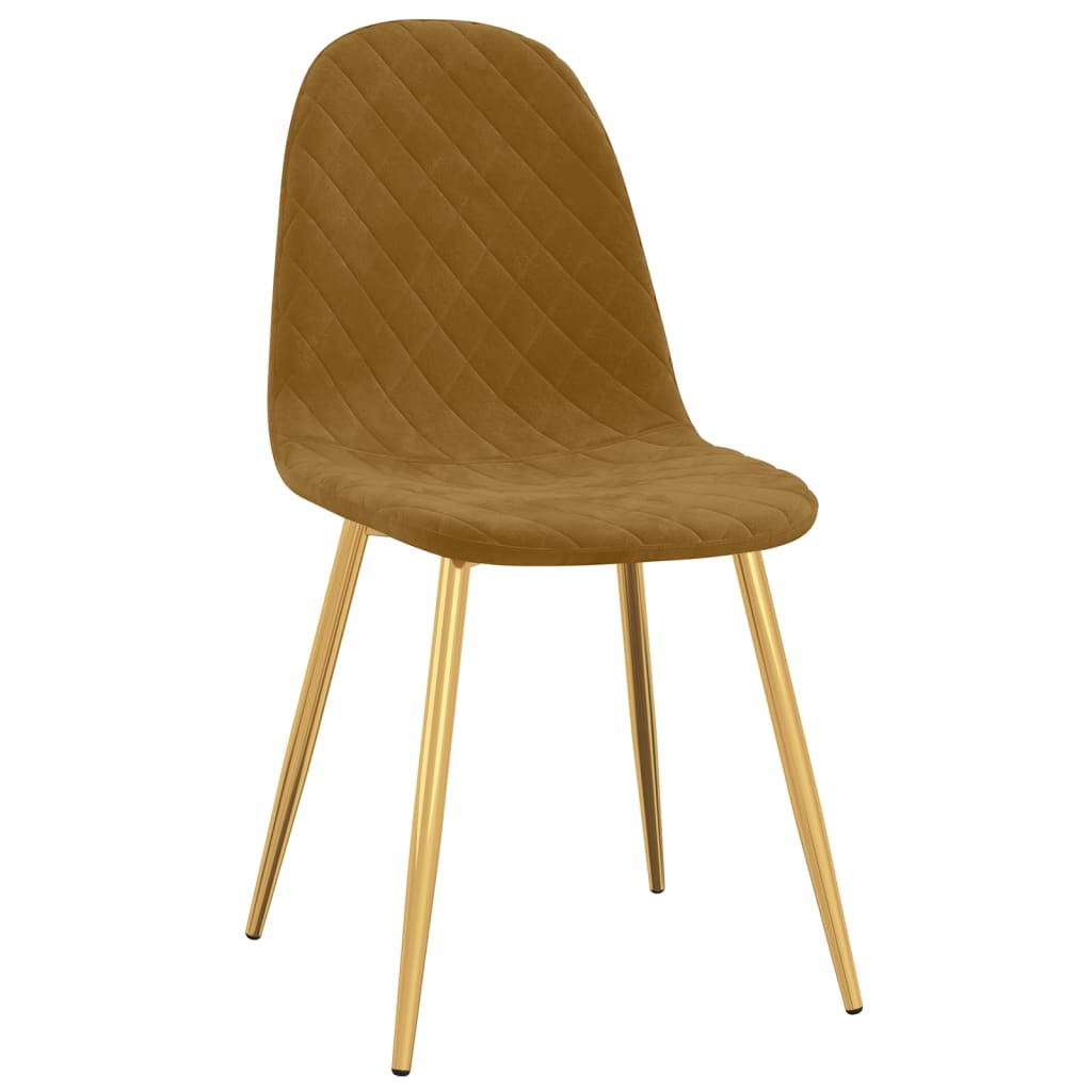 Chaises de salle à manger 4 pcs velours