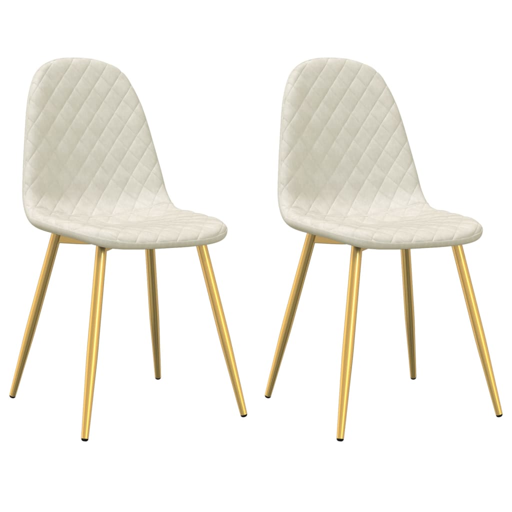 Chaises de salle à manger 4 pcs velours