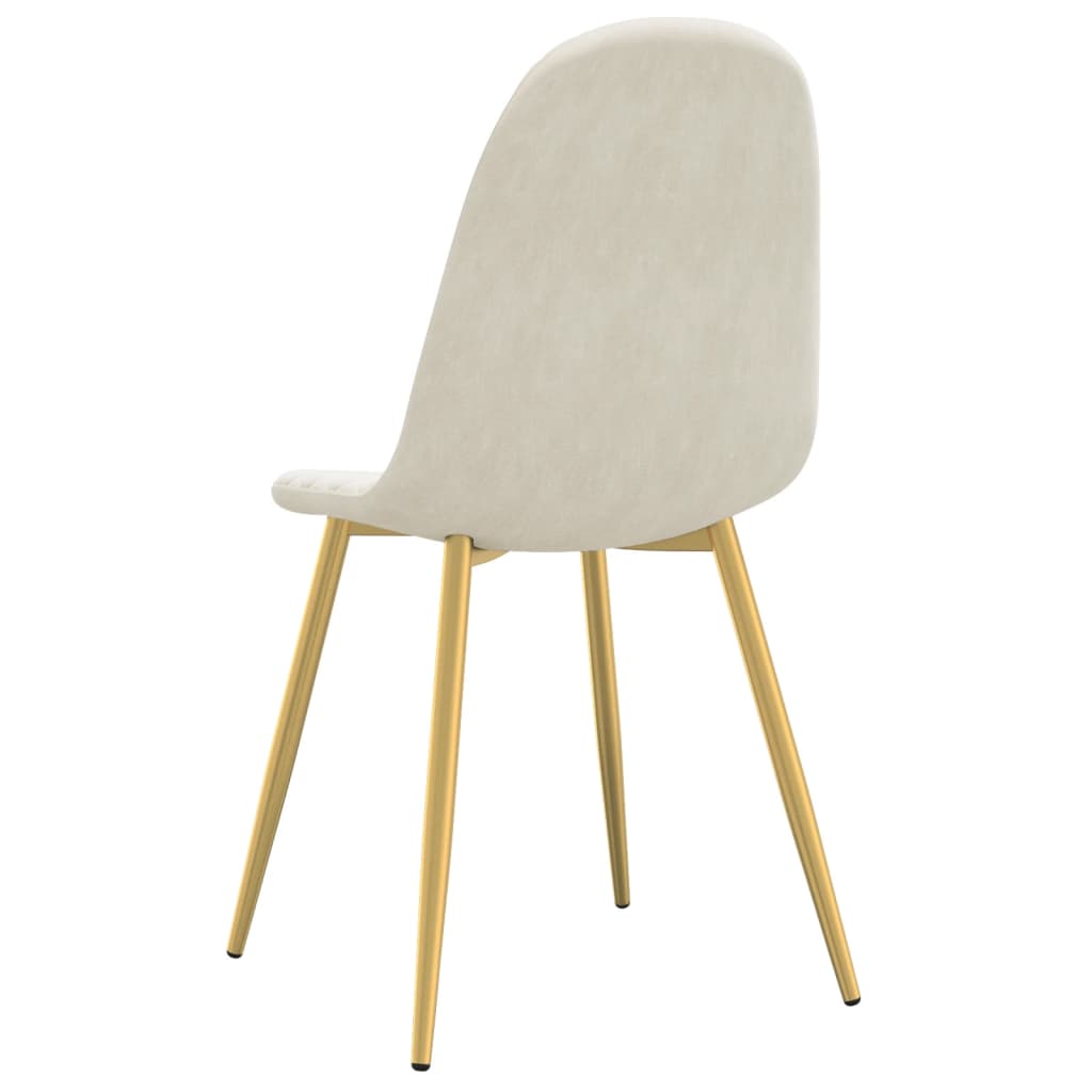 Chaises de salle à manger 4 pcs velours