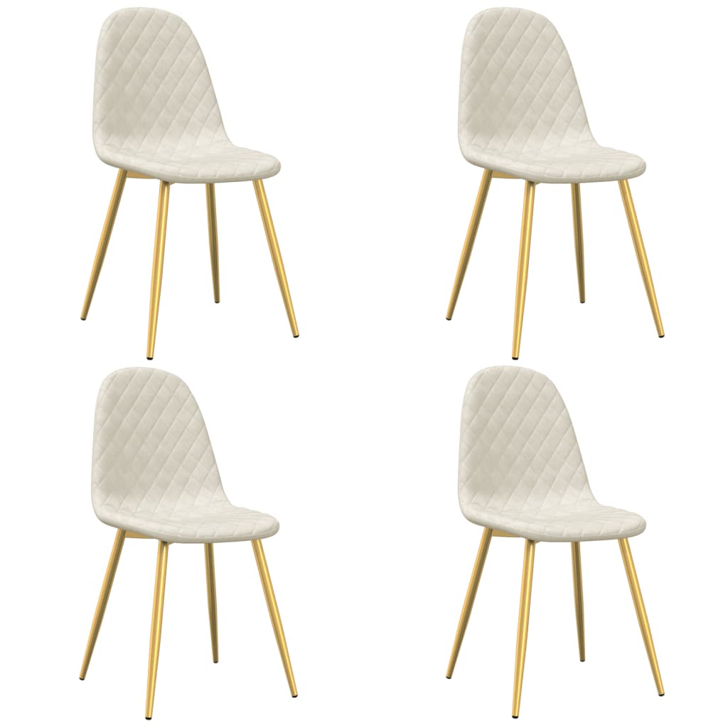 Chaises de salle à manger 4 pcs velours