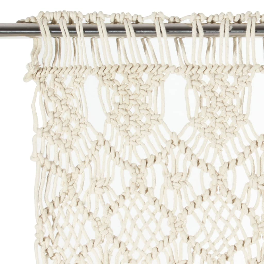 Rideau macramé 140x240 cm coton