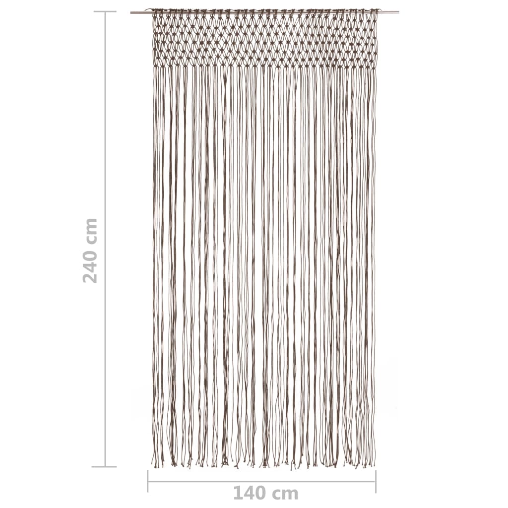 Rideau macramé 140x240 cm coton