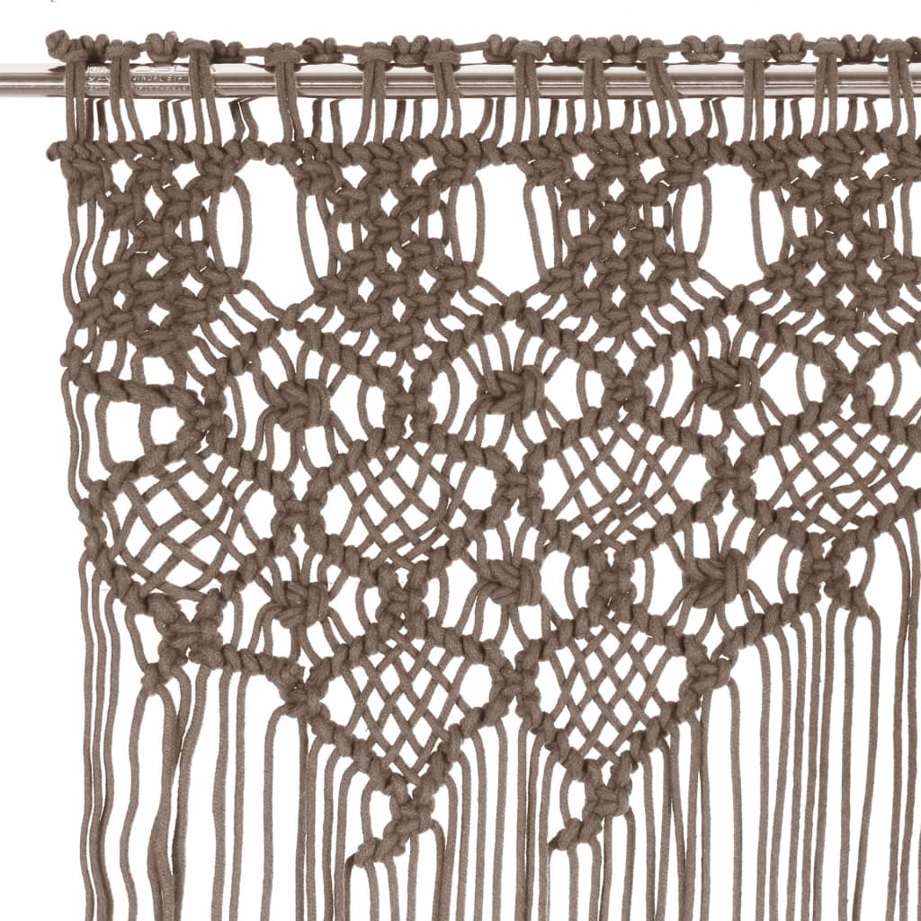 Rideau macramé 140x240 cm coton