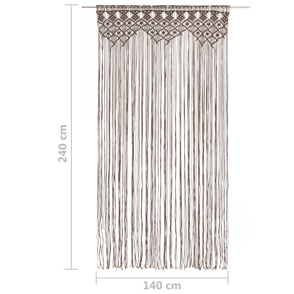 Rideau macramé 140x240 cm coton