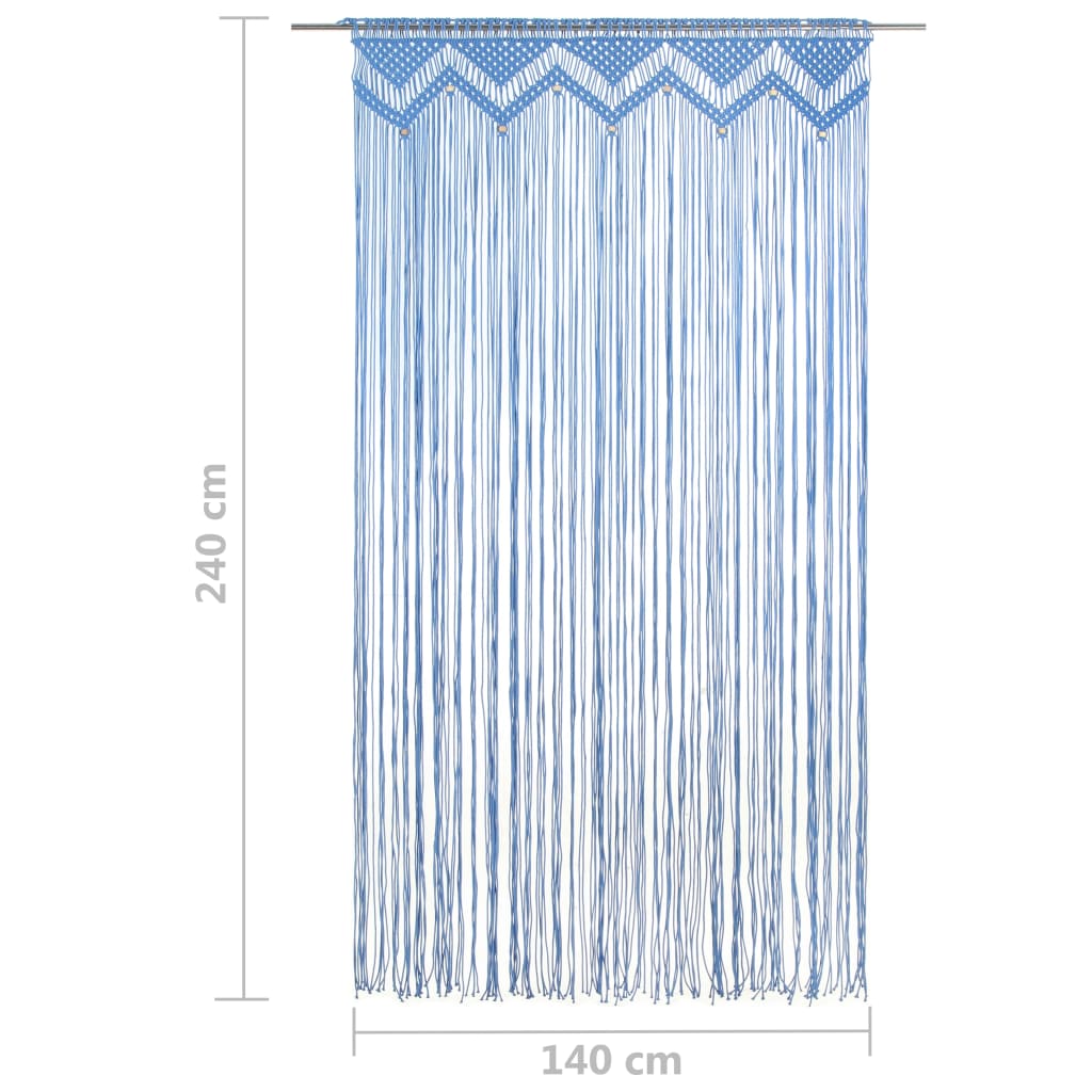 Gordijn macramé 140x240 cm katoen