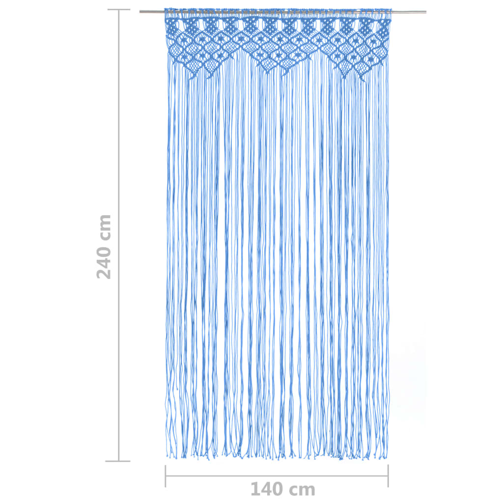 Rideau macramé 140x240 cm coton