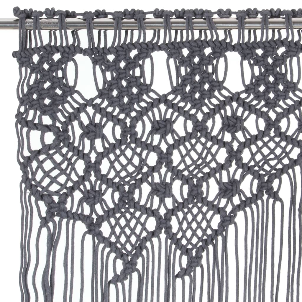 Rideau macramé 140x240 cm coton