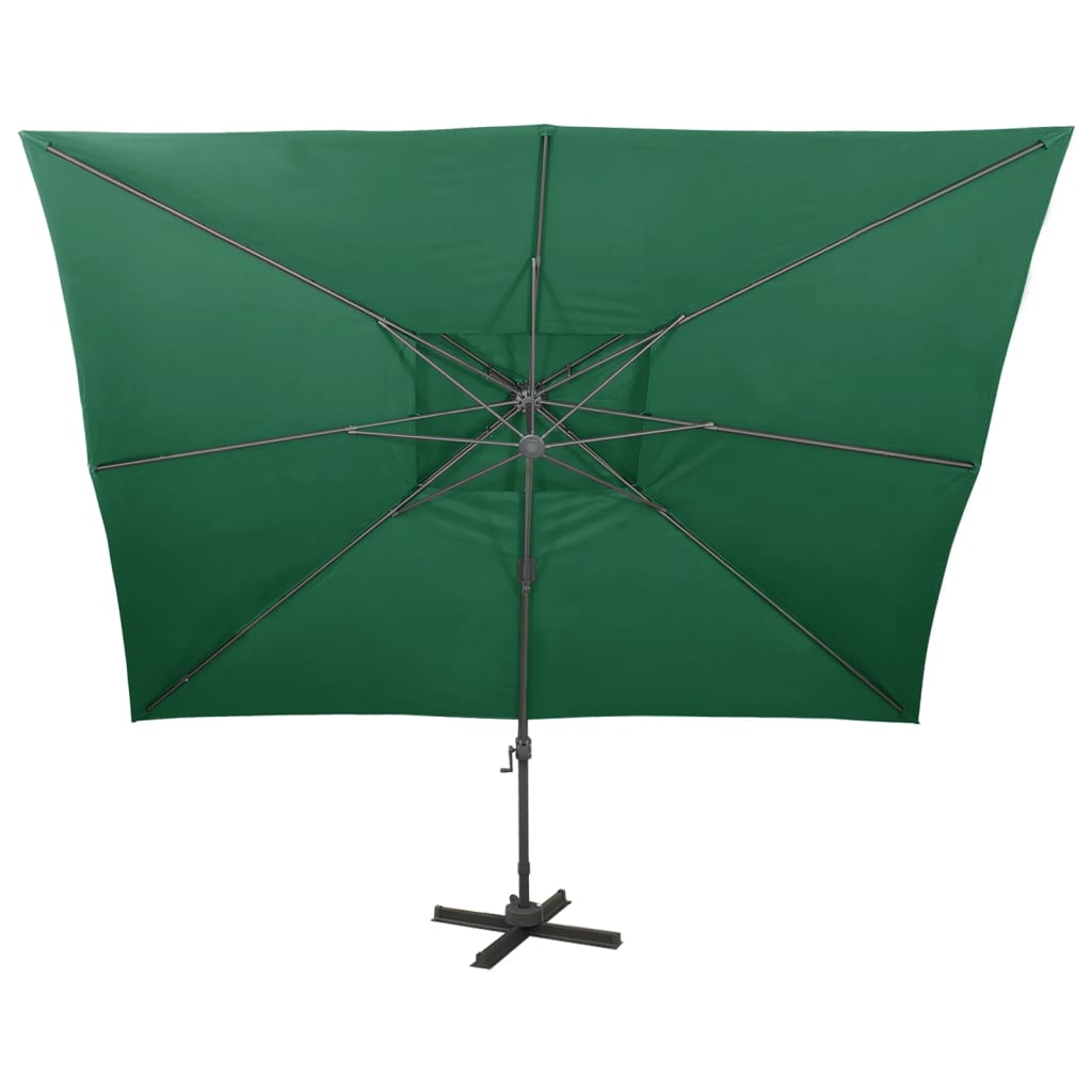 Zweefparasol met dubbel dak 300x300 cm