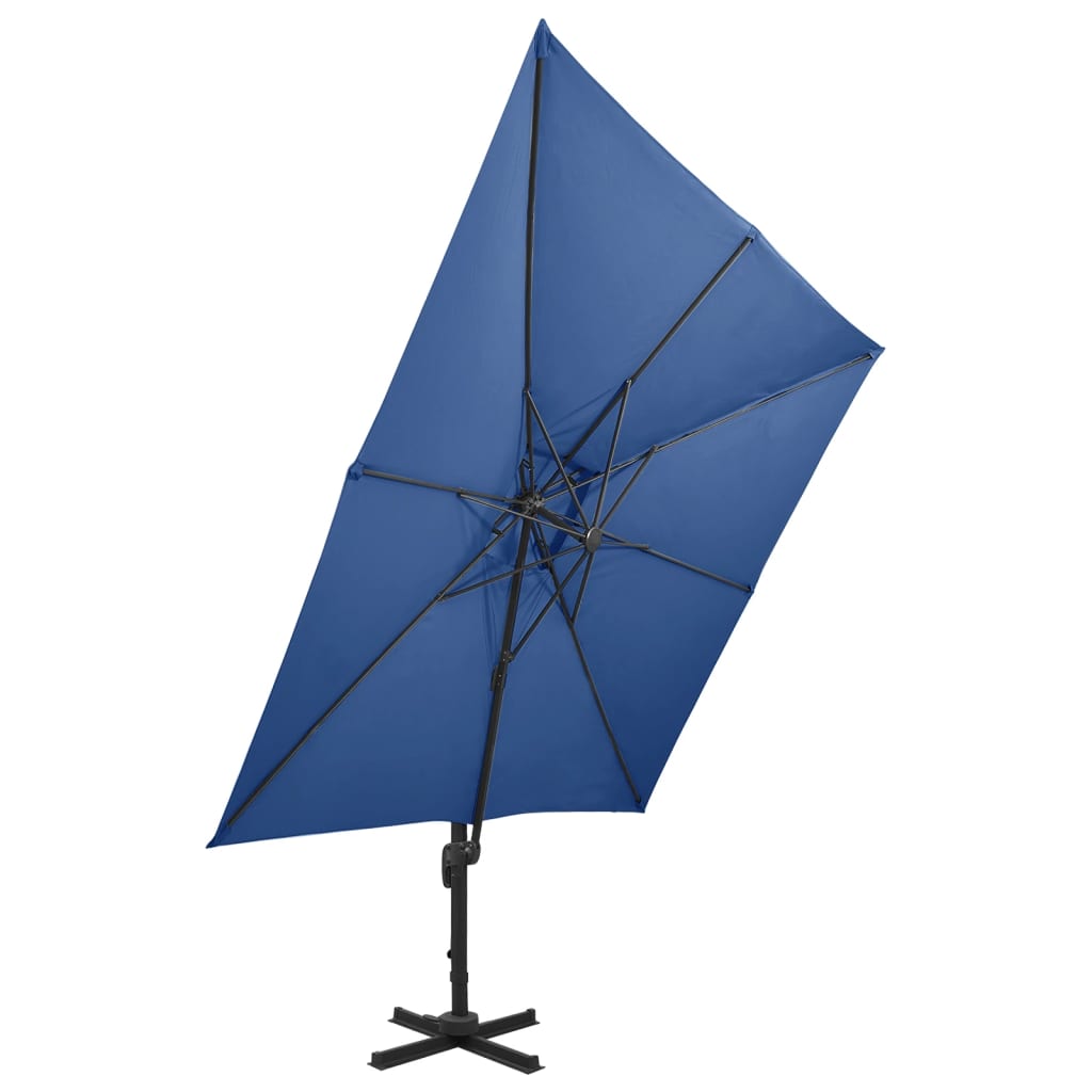 Zweefparasol met dubbel dak 300x300 cm