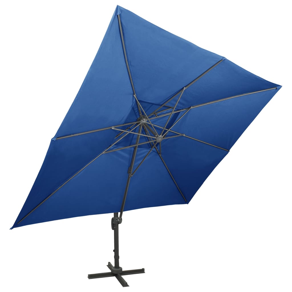 Zweefparasol met dubbel dak 300x300 cm