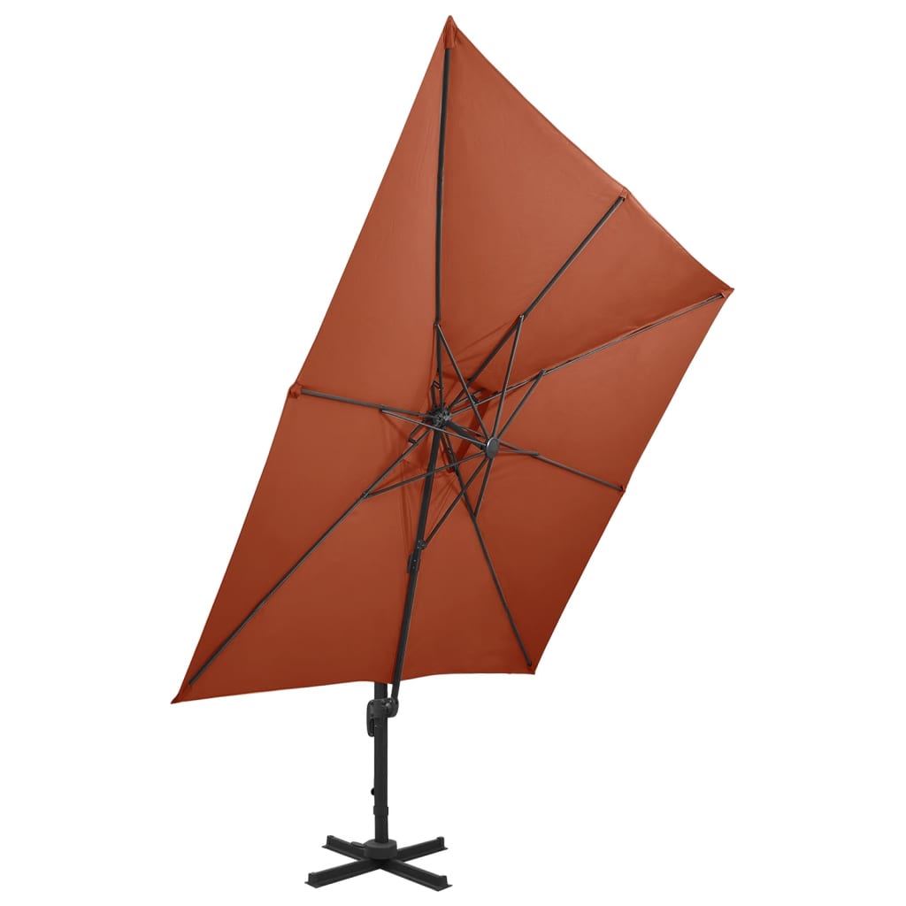 Zweefparasol met dubbel dak 300x300 cm