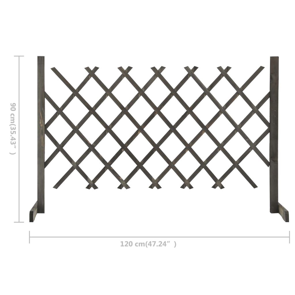 Tuinlatwerk 180x100 cm massief vurenhout oranje