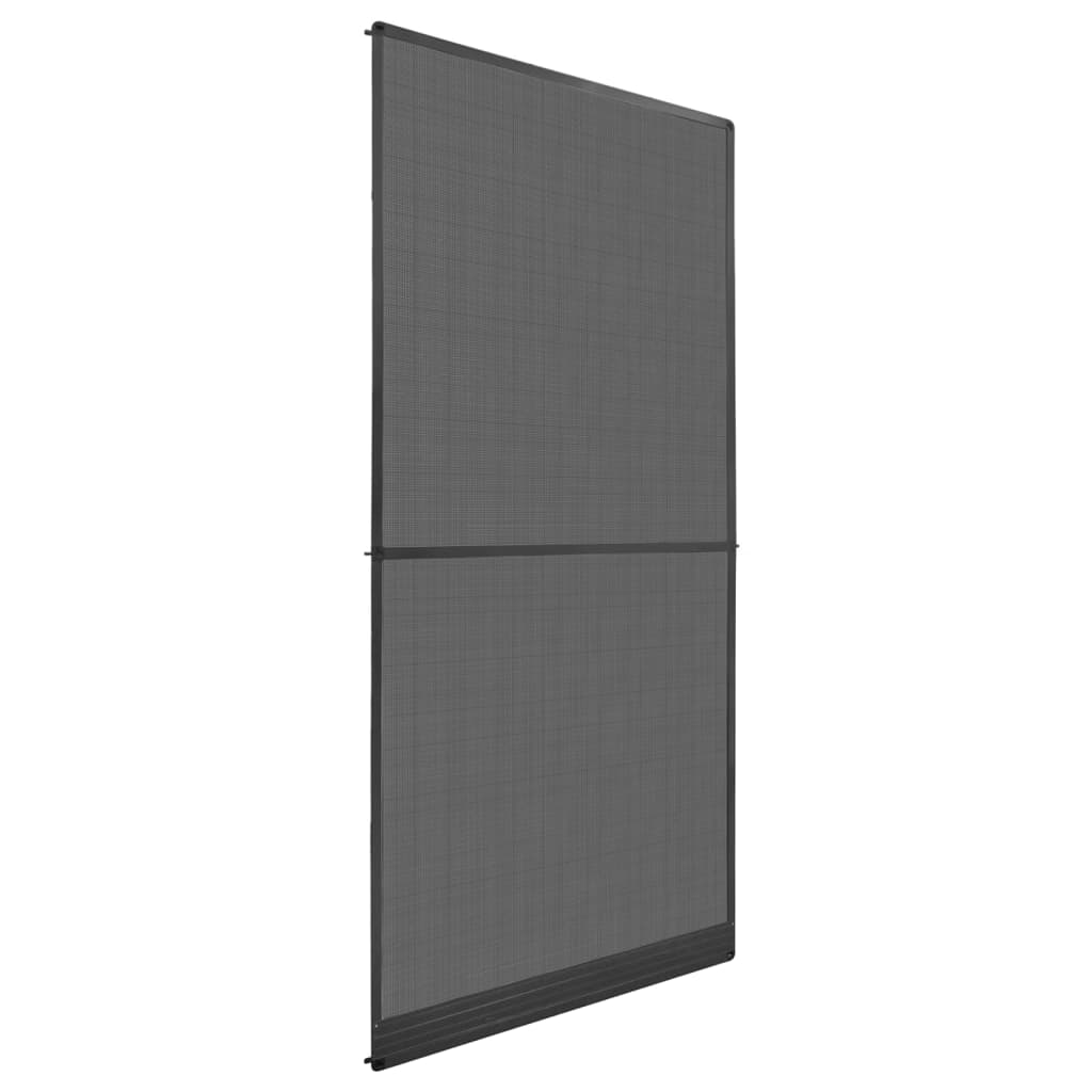 Porte moustiquaire avec charnières 100x215 cm anthracite