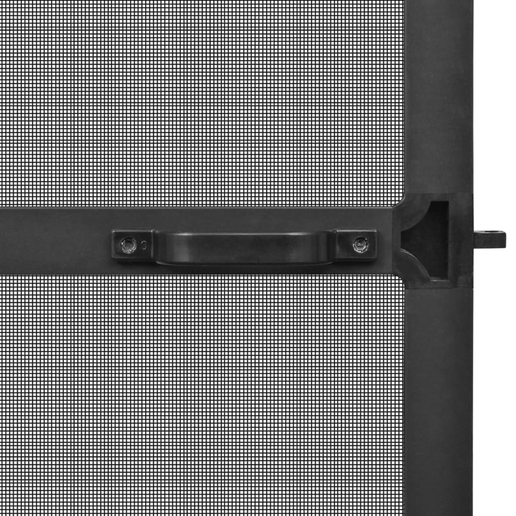 Hordeur met scharnieren 100x215 cm antraciet