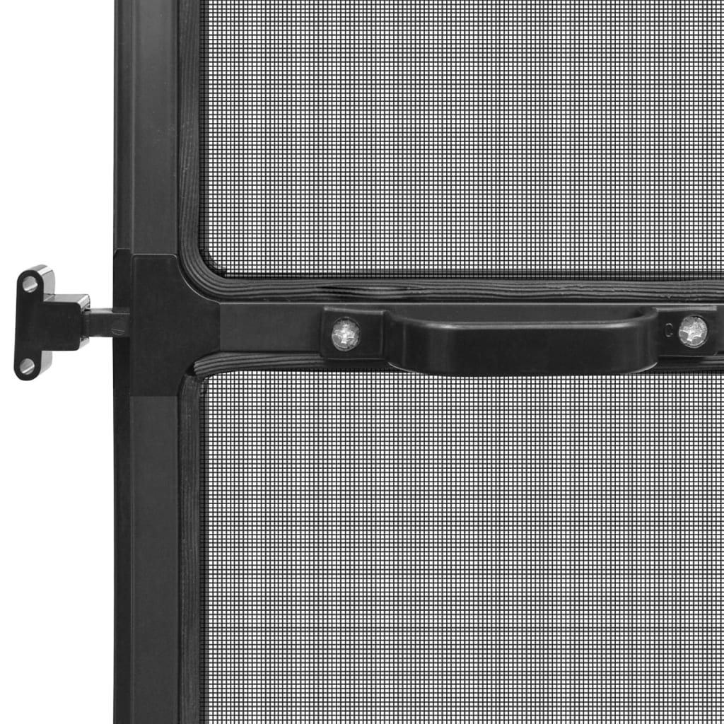 Hordeur met scharnieren 100x215 cm antraciet