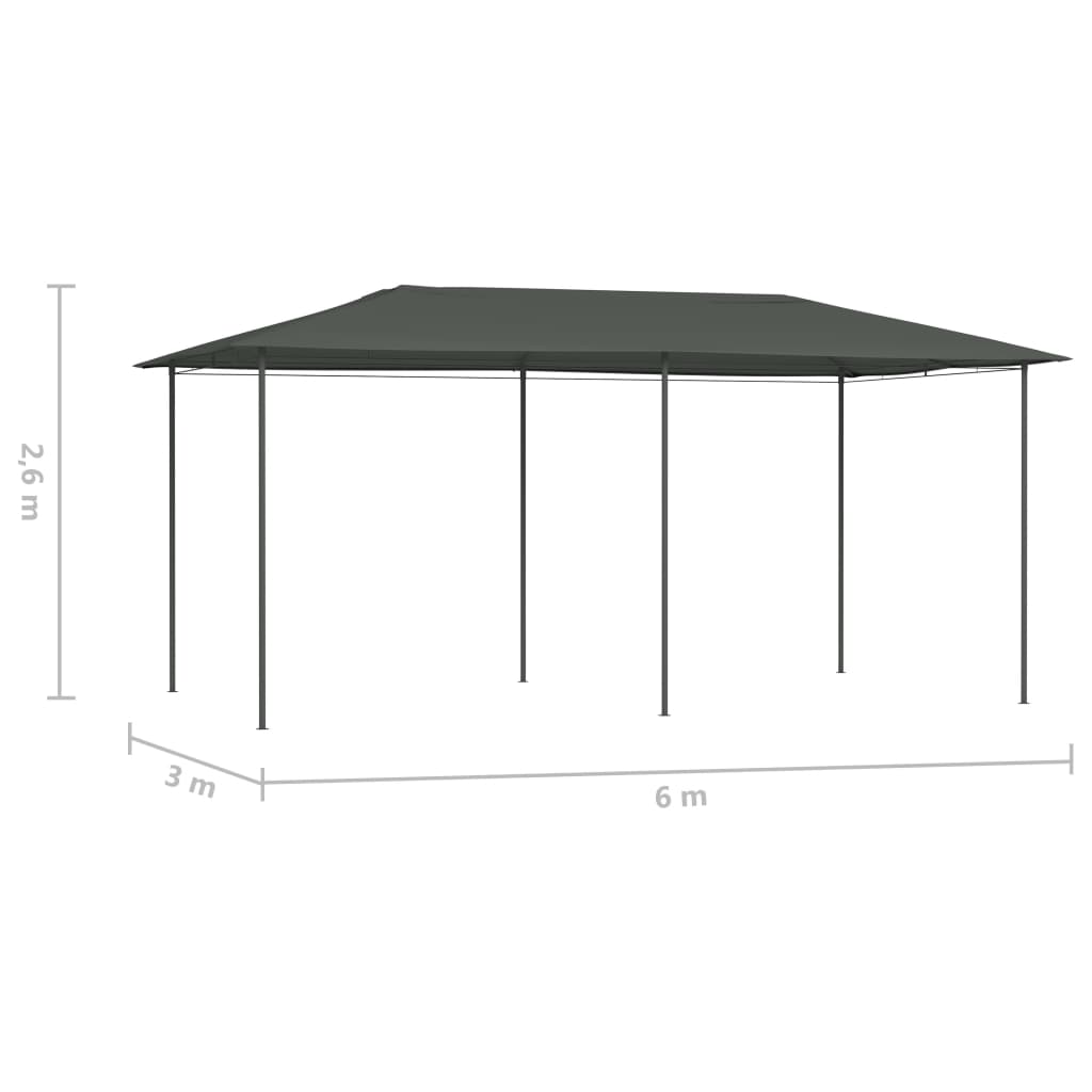 Prieel met paalhoezen 160 g/m² 3x4x2,6 m