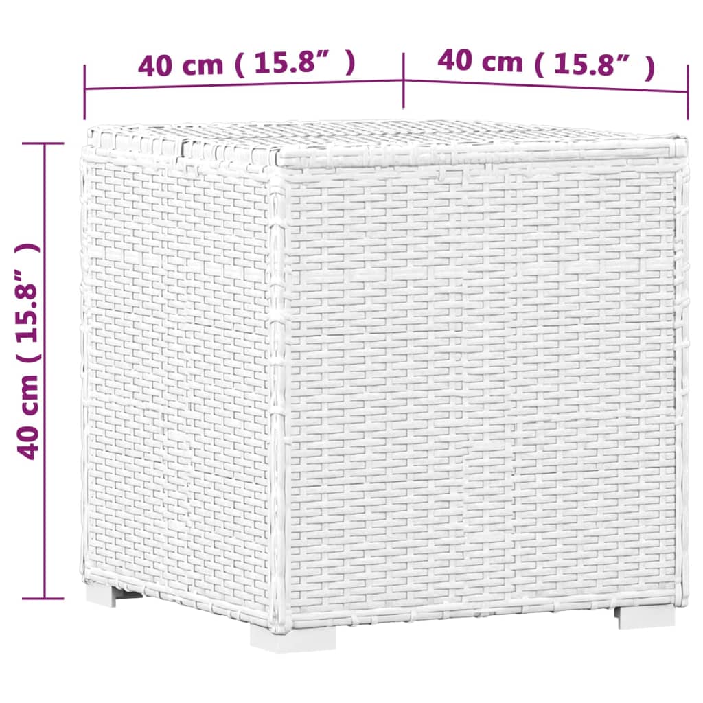 Ensemble bain de soleil 3 pièces avec table à thé poly rotin