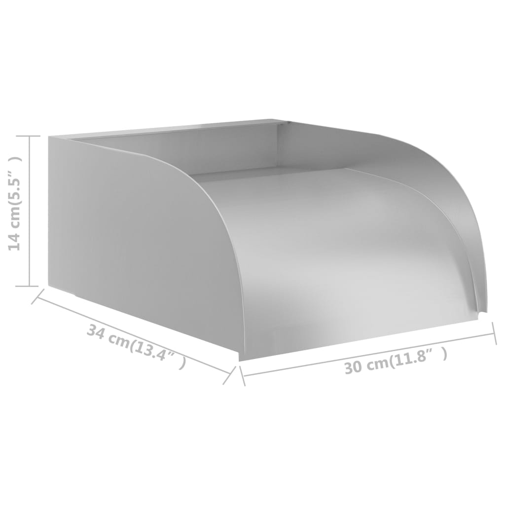 Waterval 60x34x14 cm roestvrij staal 304