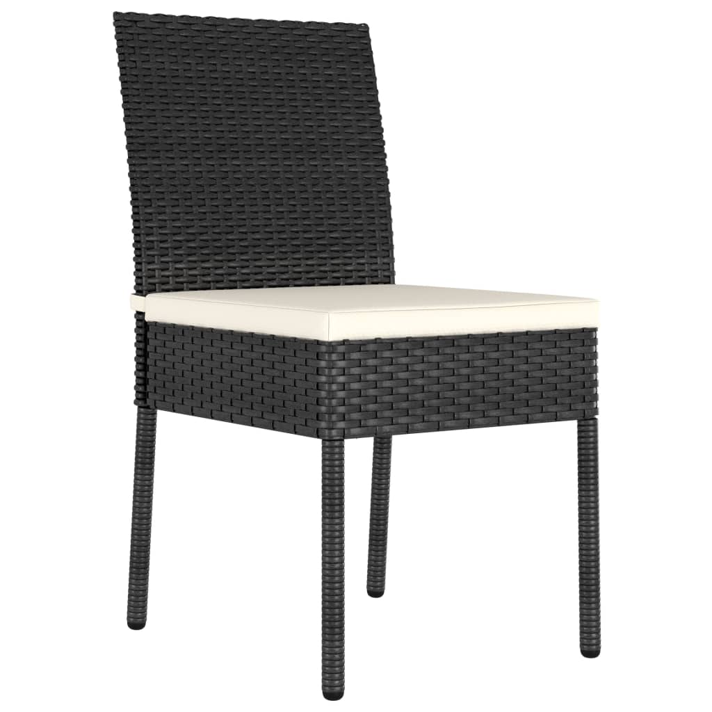 Chaises de jardin 2 pcs poly rotin