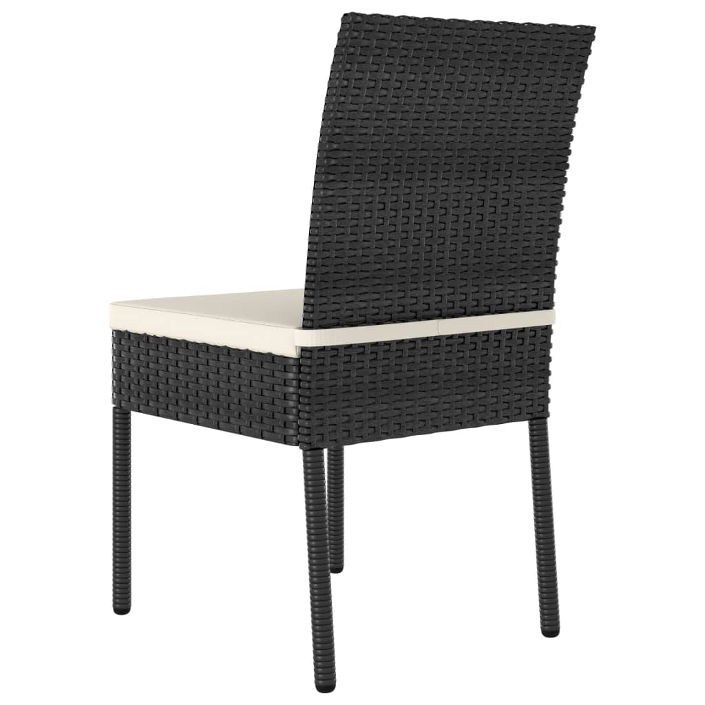 Chaises de jardin 2 pcs poly rotin