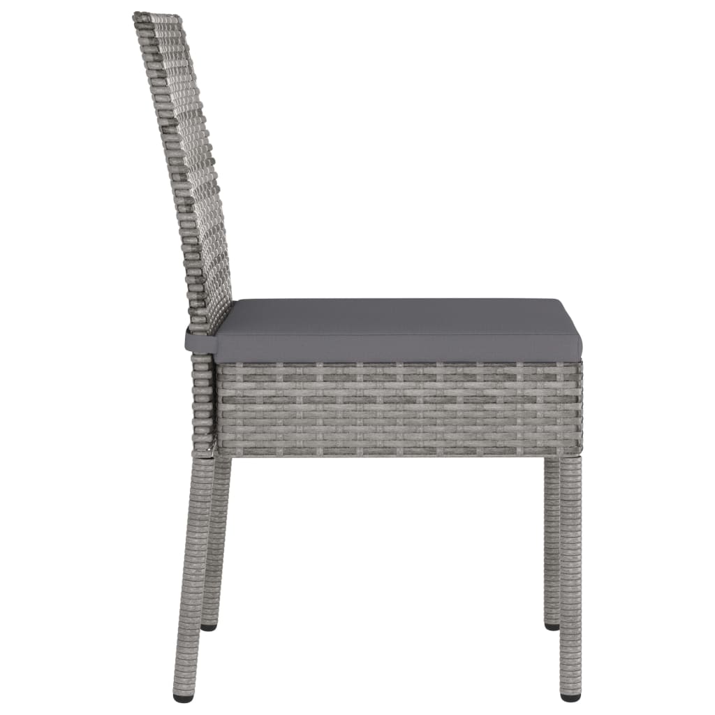 Tuinstoelen 2 st poly rattan