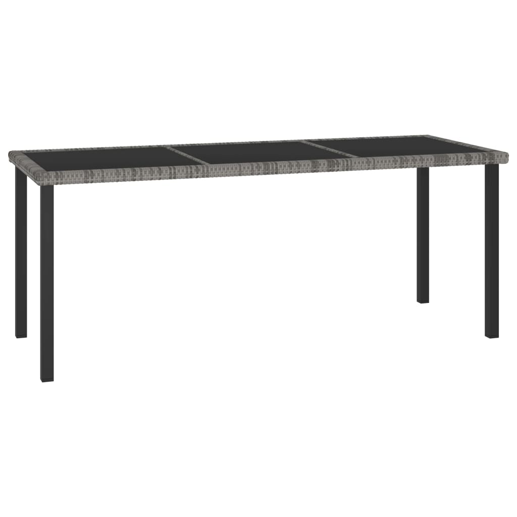 Tuintafel 140x70x73 cm poly rattan