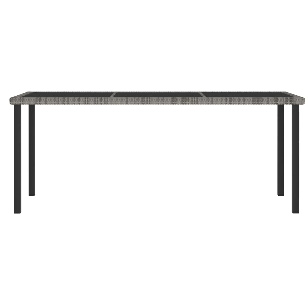 Tuintafel 140x70x73 cm poly rattan