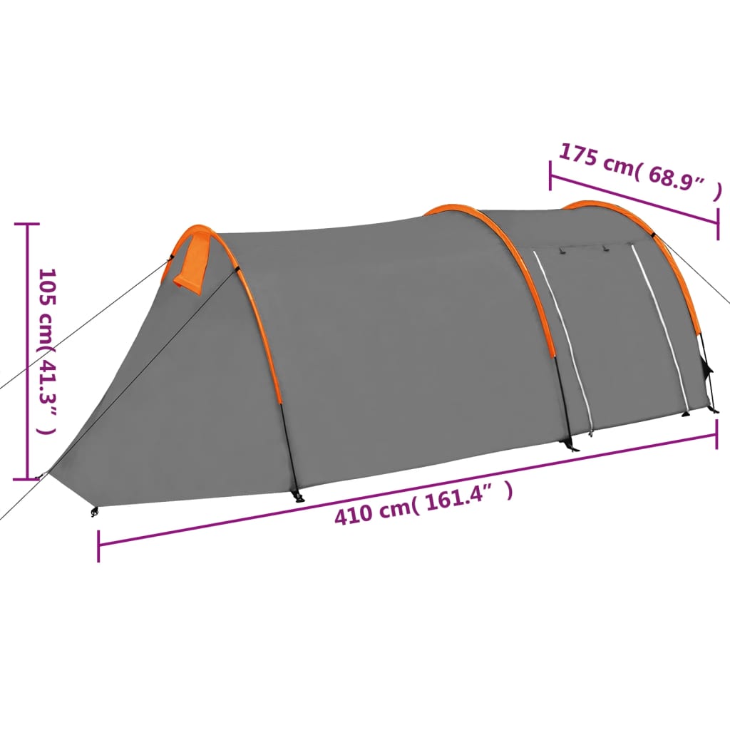 Tent 4-persoons marineblauw