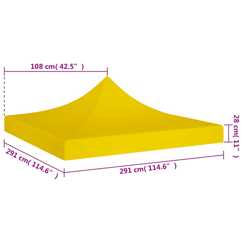 Partytentdak 270 g/m² 4x3 m