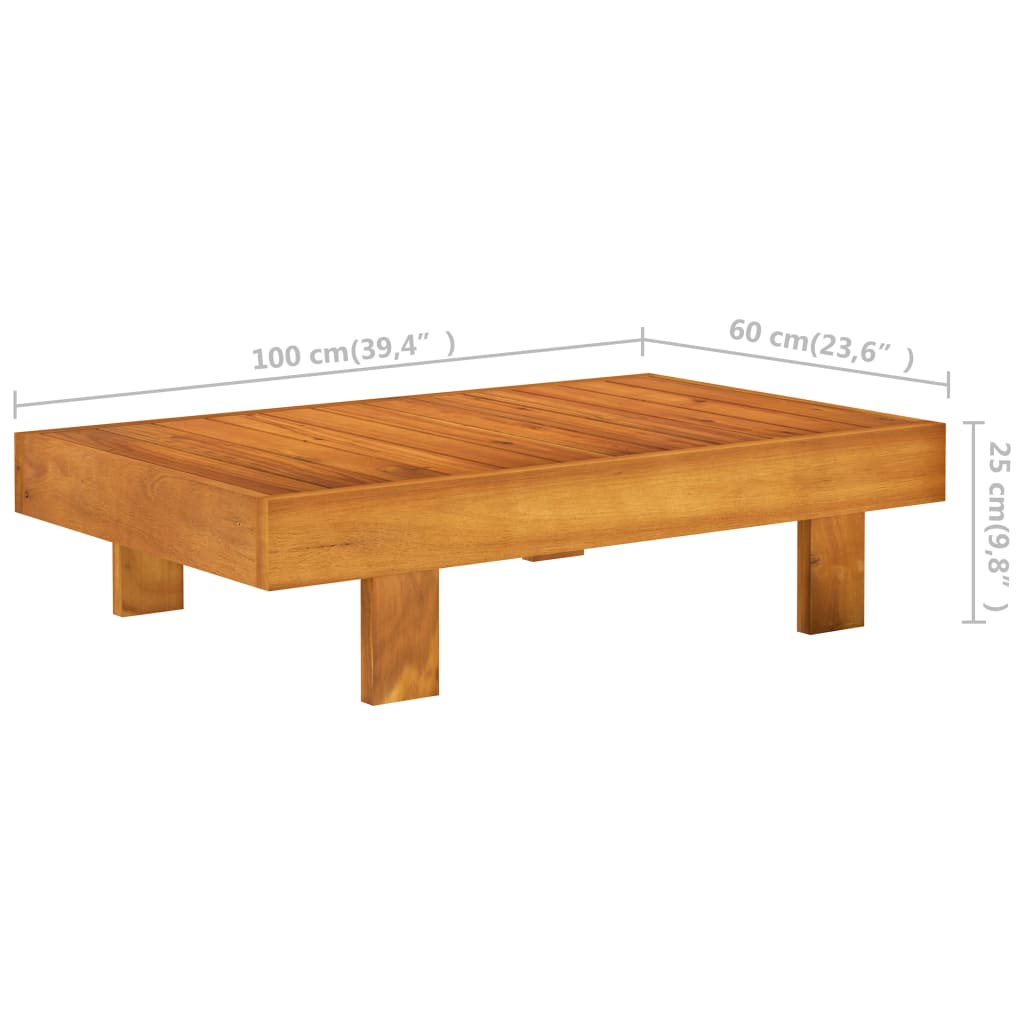 Ensemble lounge 8 pièces avec coussins en bois d'acacia blanc crème