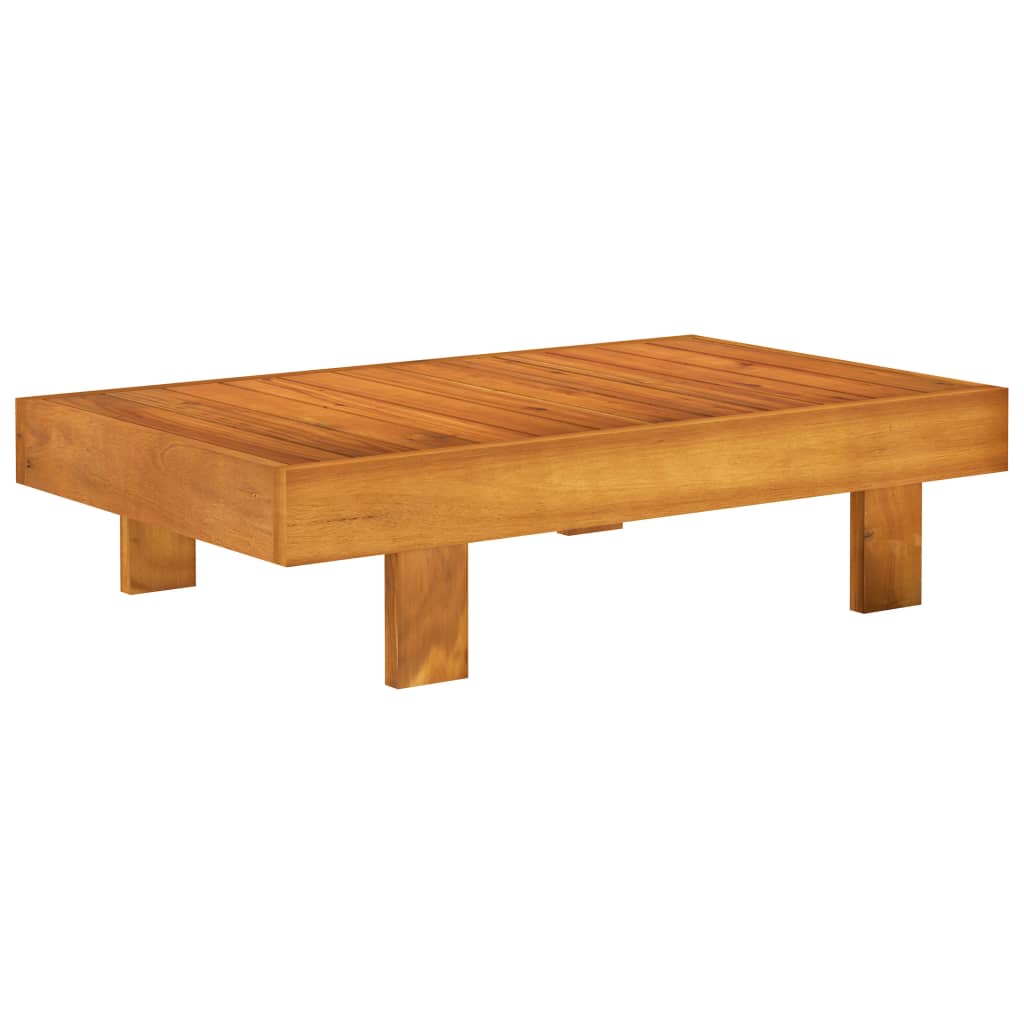 Ensemble lounge 8 pièces avec coussins en bois d'acacia blanc crème